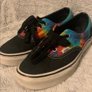 Rainbow Tie dye Vans